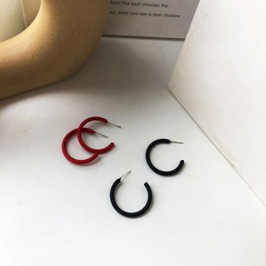 フープピアス C字状 1 ペア の画像