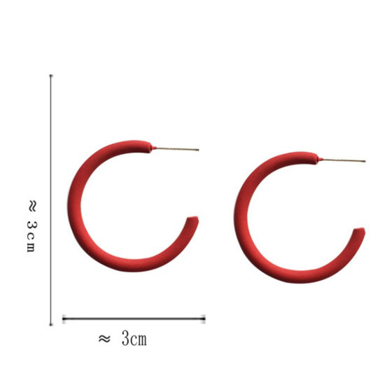 フープピアス C字状 1 ペア の画像