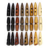Picture of Wood Horn Buttons Scrapbooking 2 Holes Multicolor