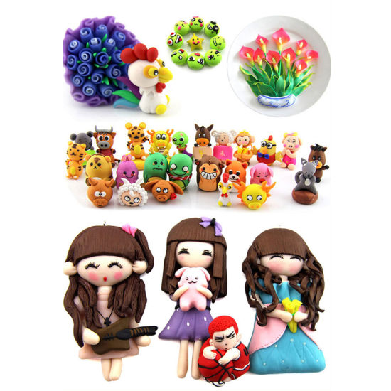 Image de Resin & Plastic DIY Plasticine Handicrafts Material Set Mixed Color