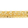 Picture of Iron Based Alloy Link Chain Findings Gold Plated Rectangle 5 M