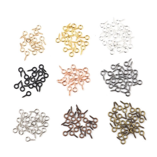 Picture of Iron Based Alloy Screw Eyes Bails Top Drilled Findings
