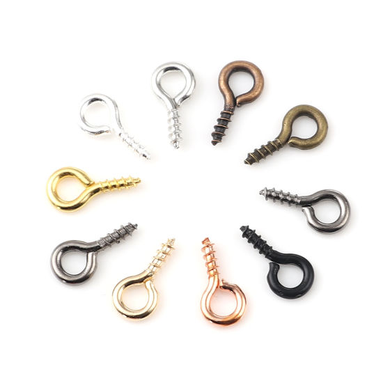 Picture of Iron Based Alloy Screw Eyes Bails Top Drilled Findings