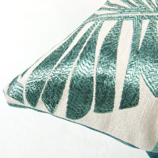 Linen Simple Leaf Pillowcase の画像
