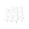 Image de Boucles d'Oreilles Crochets en Acier Inoydable Crochets Poisson avec Boucle     
