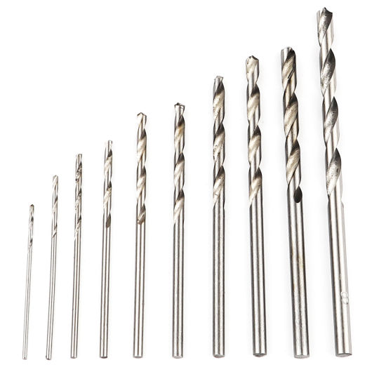 Image de Foret hélicoïdal à main en Acier Argent Mat 2 Pcs