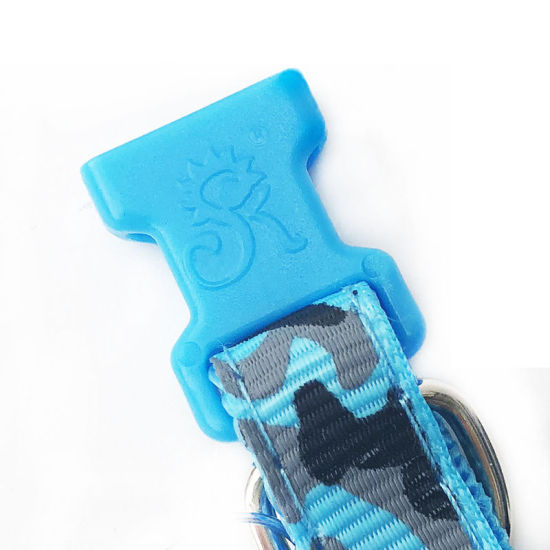 Image de Colliers De Chien Réglables De Polyester De Camouflage Avec Des Accessoires De Fournitures Pour Animaux De Compagnie Bell, 1 Pièce