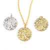 Picture of Brass Charms Round Tree Multicolor Rhinestone 26mm x 20mm, 1 Piece