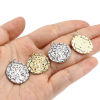 Picture of Brass Charms Round Tree Multicolor Rhinestone 26mm x 20mm, 1 Piece
