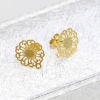 Picture of Stainless Steel Ear Post Stud Earrings W/ Loop 2 PCs