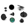 Picture of Stainless Steel Ear Post Stud Earrings Cabochon Settings 10 PCs