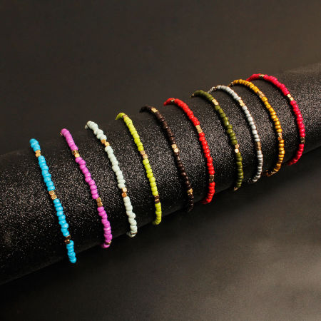 Chaînes de Cheville Multicolore 21cm long, 1 Pièce