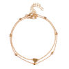 Picture of Anklet Heart 21cm(8 2/8") long, 1 Set ( 2 PCs/Set)