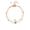 Picture of Anklet Heart 21cm(8 2/8") long, 1 Set ( 2 PCs/Set)