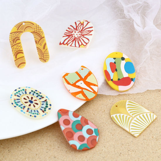 Image de Pendentifs en Acrylique Irrégulier 3 Pcs