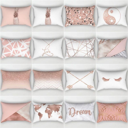 Peach Skin Fabric Rectangle Pillowcase Home Textile
