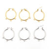 Image de Boucles d'Oreilles Créole Anneaux en Alliage de Zinc Annulaire avec Boucle 2 Pcs