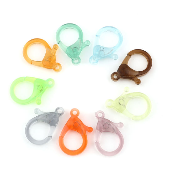 Image de Fermoir Mousqueton en Plastique 30 Pcs