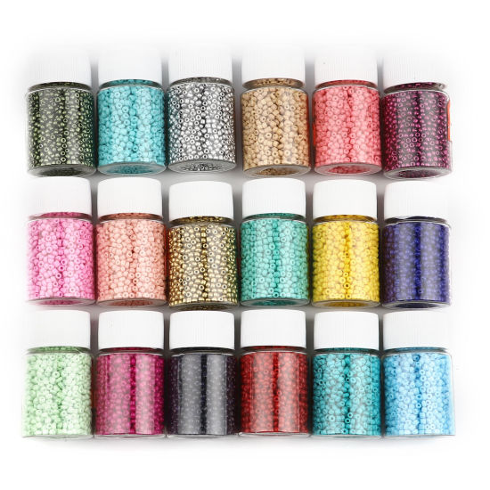 Image de Perles de Rocailles en Verre Rond 1 Bouteille