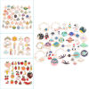 Immagine di Lega di Zinco Charms Colore Misto Smalto 1 Serie