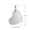 Immagine di Acciaio Inossidabile Charms Cuore 1 Pz