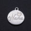 Stainless Steel Charms Round Disc