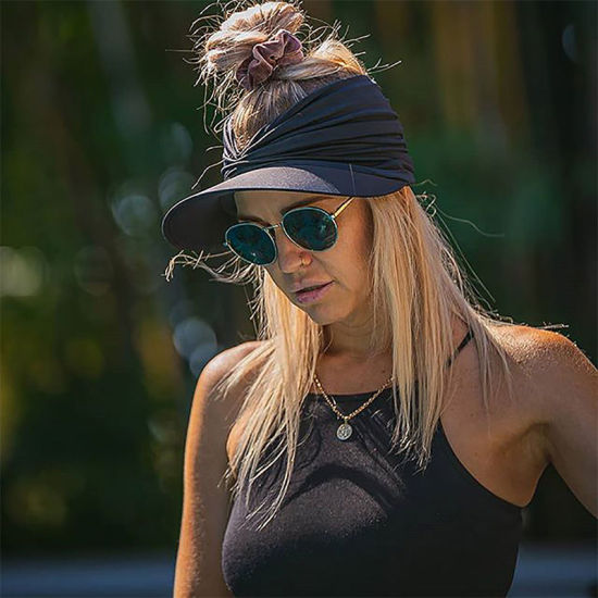 Image de Chapeau haut de forme vide adulte élastique anti-ultraviolet pour femmes d'été