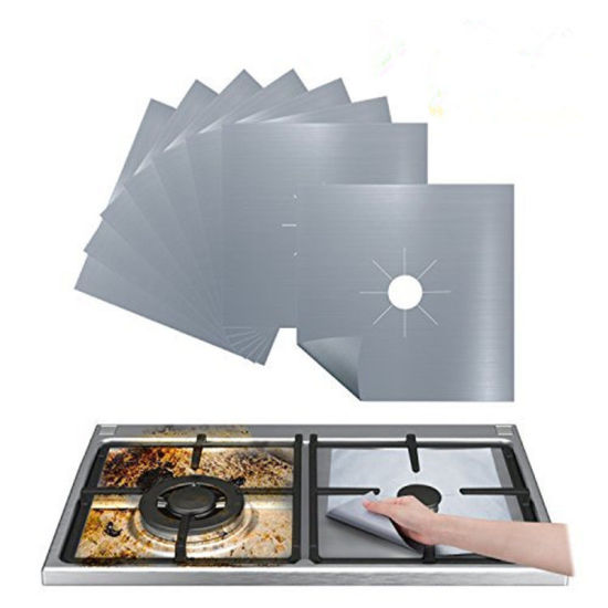 Image de Coussin de protection de nettoyage de cuisinière à gaz en fibre de verre anti-salissure et anti-huile