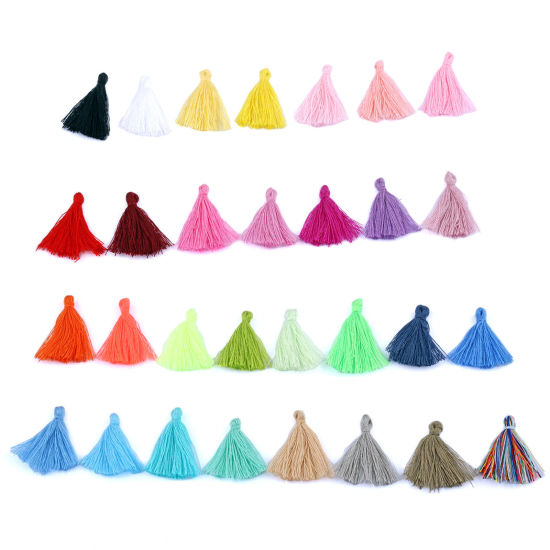 Image de Pendentifs Franges en Coton Franges Pompons Glands 50 Pcs