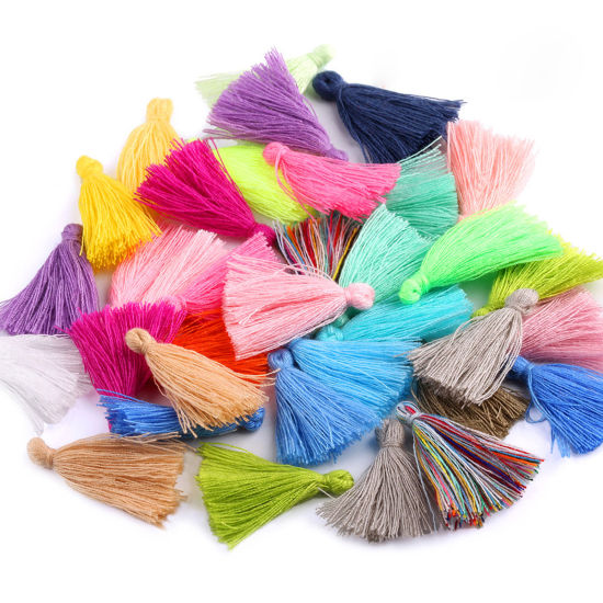 Image de Pendentifs Franges en Coton Franges Pompons Glands 50 Pcs