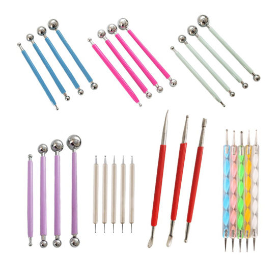 Image de Outil Pâte à Modeler en Acier Inoxydable+Plastique 1 Kit