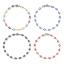 Stainless Steel Bracelets Round Evil Eye Enamel