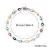 Picture of Stainless Steel Bracelets Round Evil Eye Enamel