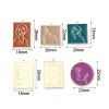 Picture of Zinc Based Alloy Charms Geometric Gold Plated Multicolor Person Enamel 5 PCs