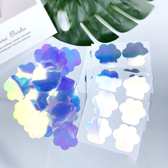 紙 DIY デコスクラップブックシール かぎづめ レーザー 1 パック の画像
