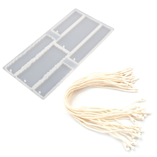 Image de Moule en Silicone Rectangle Blanc 1 Pièce