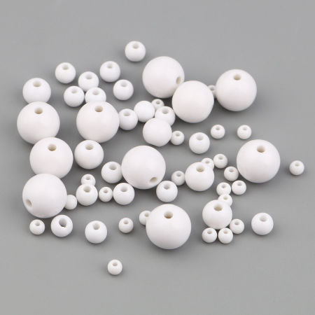 Acrylic Beads Round White 3000 PCs