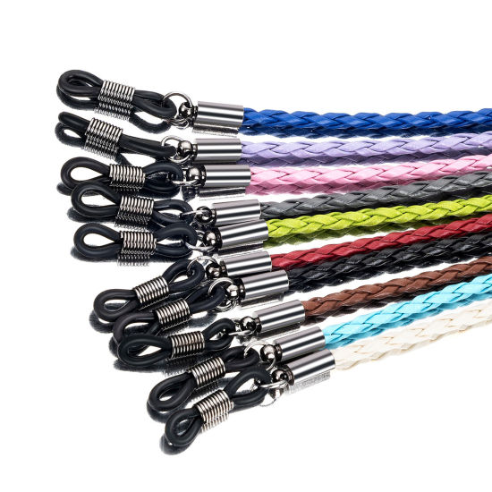 Image de Chaîne à Lunettes en PU Multicolore 70cm long, 1 Pièce