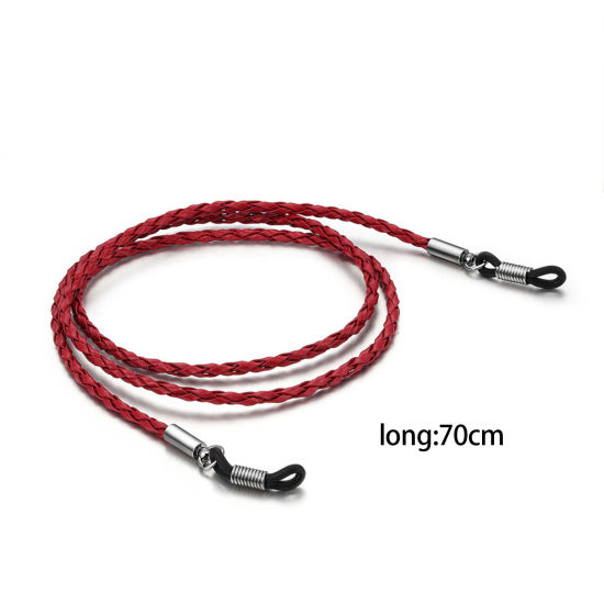 Image de Chaîne à Lunettes en PU Multicolore 70cm long, 1 Pièce