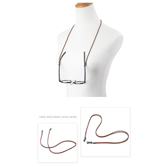 Image de Chaîne à Lunettes en PU Multicolore 70cm long, 1 Pièce