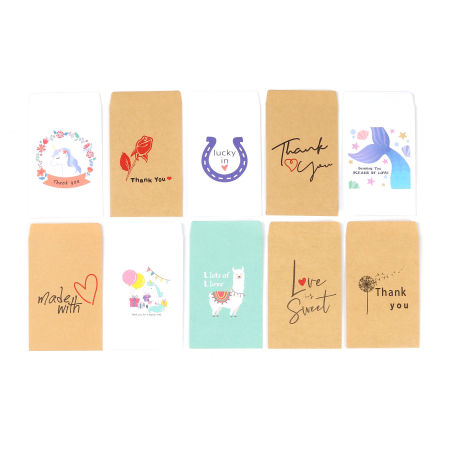 Carta Sacchetti di Carta Multicolore Rettangolo 12.5cm x 7.2cm, 20 Pz