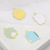 Picture of Zinc Based Alloy Charms Animal Gold Plated Multicolor Enamel 20 PCs