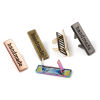 Picture of Zinc Based Alloy Label Tags Rectangle " Handmade " 36mm x 10mm 35mm x 12mm, 5 Sets ( 2 PCs/Set)