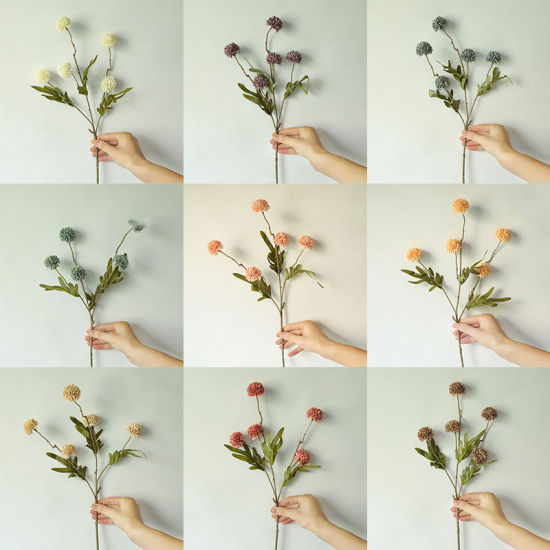 Image de Décoration de maison de fleurs de pissenlit de simulation de fausse soie