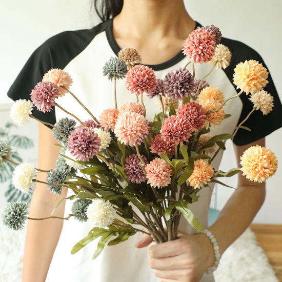 Image de Décoration de maison de fleurs de pissenlit de simulation de fausse soie