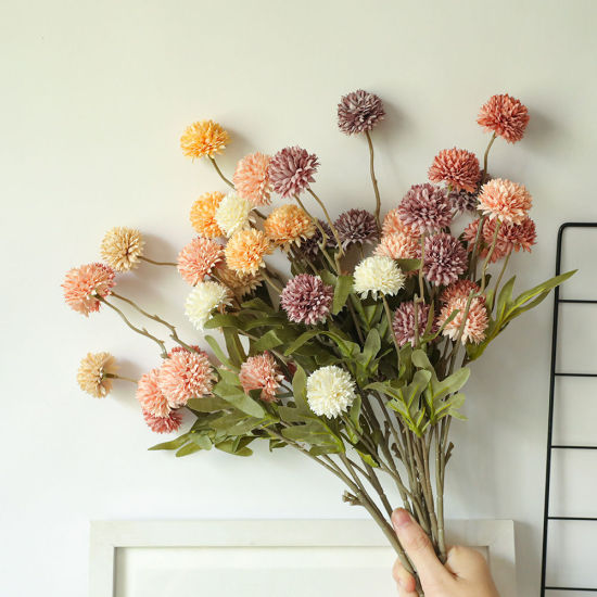 Image de Décoration de maison de fleurs de pissenlit de simulation de fausse soie