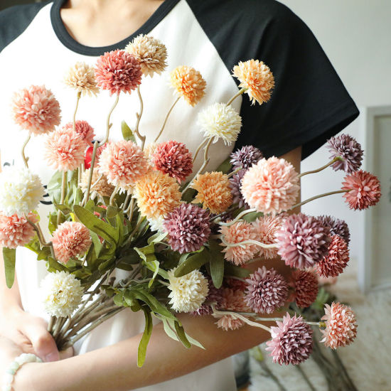 Image de Décoration de maison de fleurs de pissenlit de simulation de fausse soie