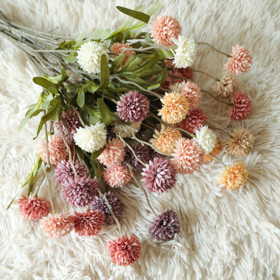 Image de Décoration de maison de fleurs de pissenlit de simulation de fausse soie