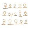 Immagine di Ottone Alternare Fermagli 18K Vero Oro Placcato 1 Pz