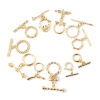 Immagine di Ottone Alternare Fermagli 18K Vero Oro Placcato 1 Pz